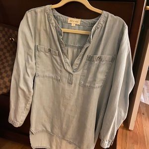 Cloth & Stone denim shirt light blue